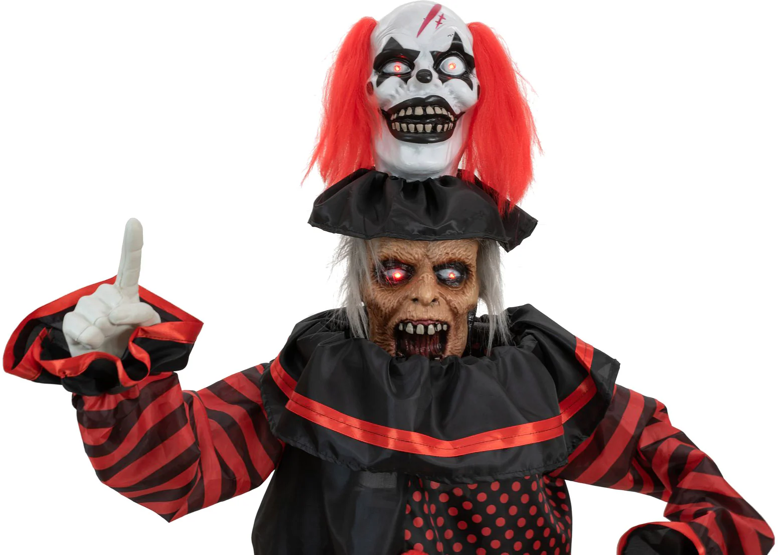 1.8m BO Lit Pop Up Head Clown Zombie with Sound SA - Image 4