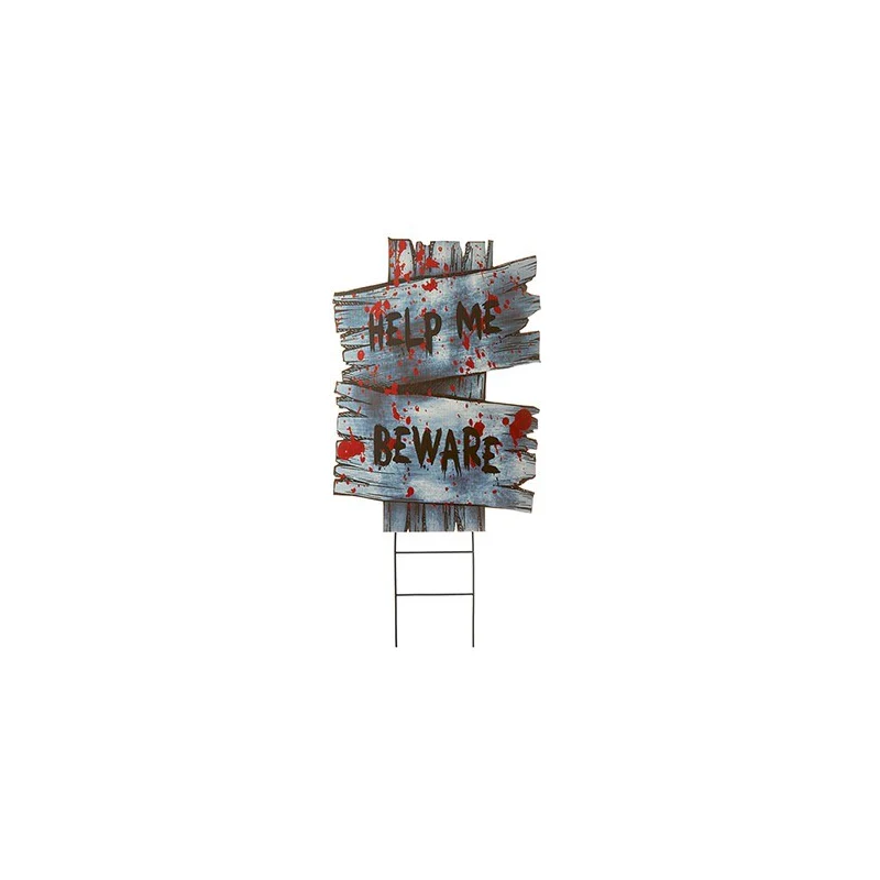 39cm Direction Boards with Halloween Messages - Image 4