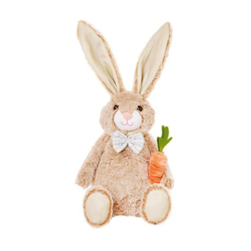 40cm Rabbit with Carrot Door Stop - Image 2