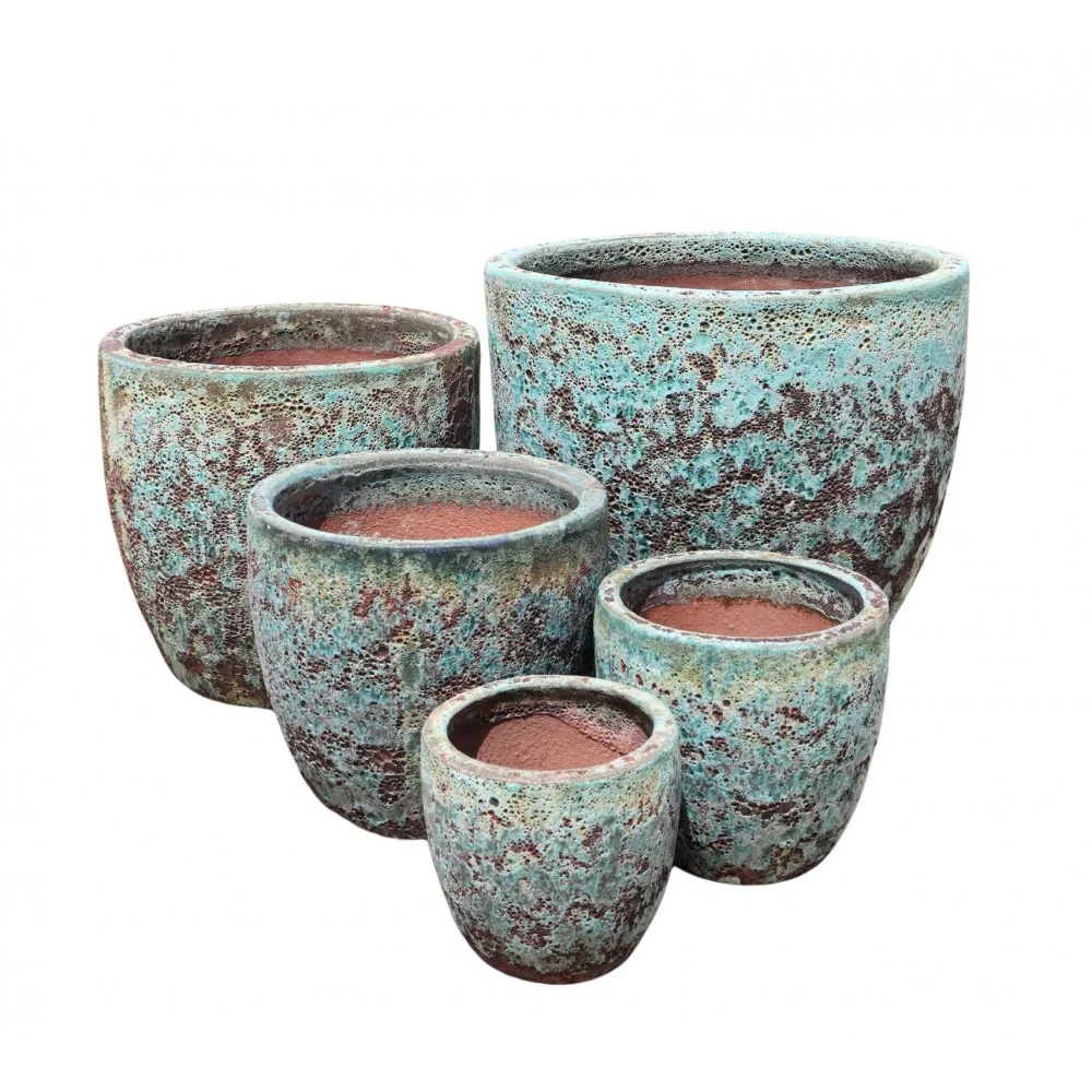 ATLANTIS MAYA PLANTER GREEN Ø22 H20