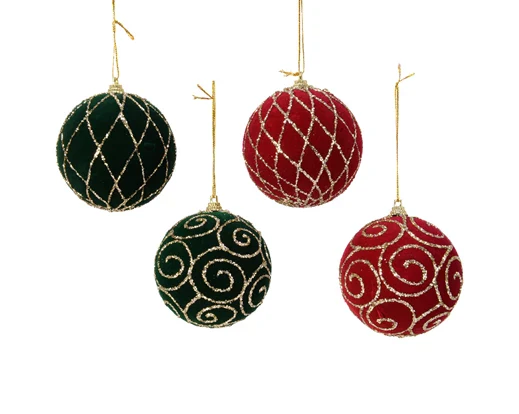 Bauble foam flock triangle