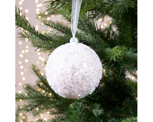 Bauble foam tinsel - blush pink - Image 2