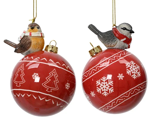 Bauble polyfoam orted L.9.5cm x W.9.5cm x H.11.6cm