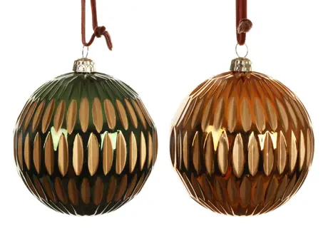 Bauble polystyrene shiny  D.8cm