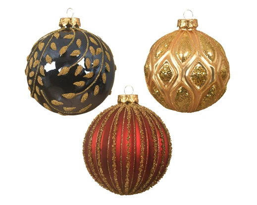 Baubles glass matt-shiny branch mold , rib mold, diamond mold