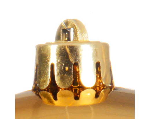 Baubles polystyrene shiny light gold D.14cm - Image 2