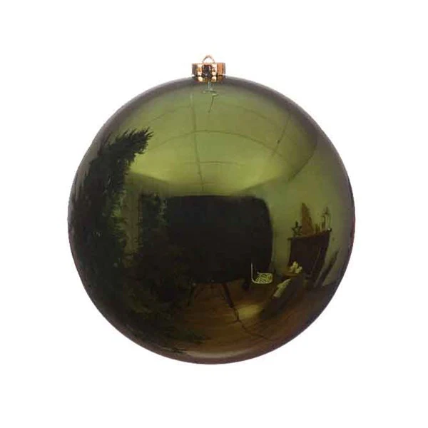 Baubles polystyrene shiny pine green D.20cm