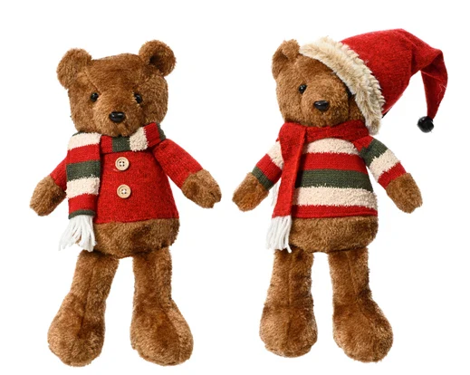 Bear polyester brown/colour(s) L.16cm x W.10cm x H.35cm