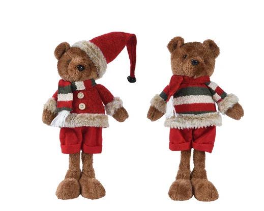 Bear polyester brown/colour(s) L.17cm x W.10cm x H.36cm