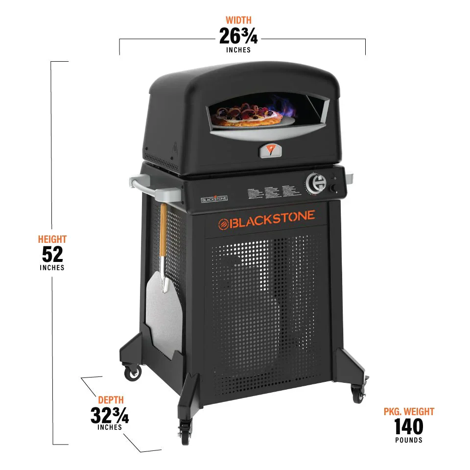 Blackstone  Blackstone Pizza Oven w/ Mobile Cart - Low Pressure Only - Image 5
