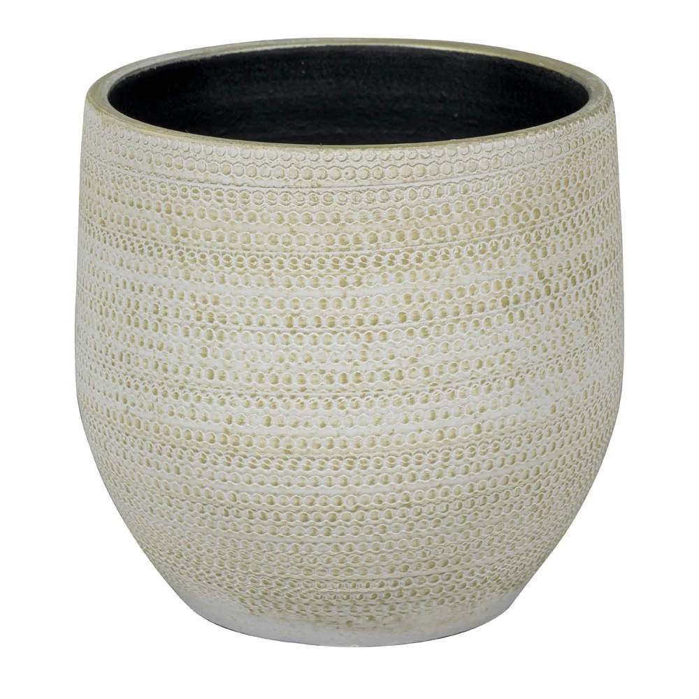 Boaz 1-01WY white/gold Ø16cm/H14cm