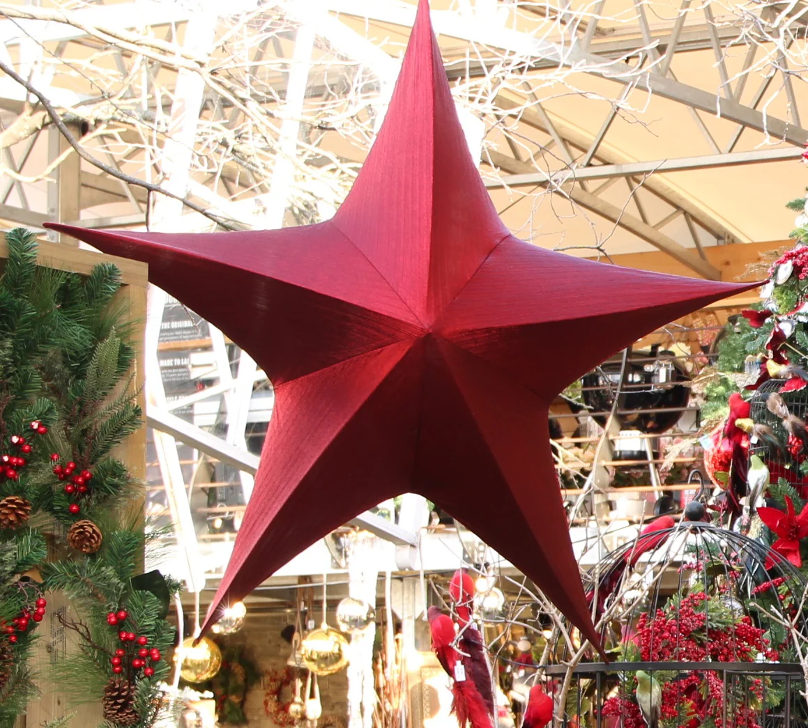 Christmas hanger star Maria XXXL red L80B50CM