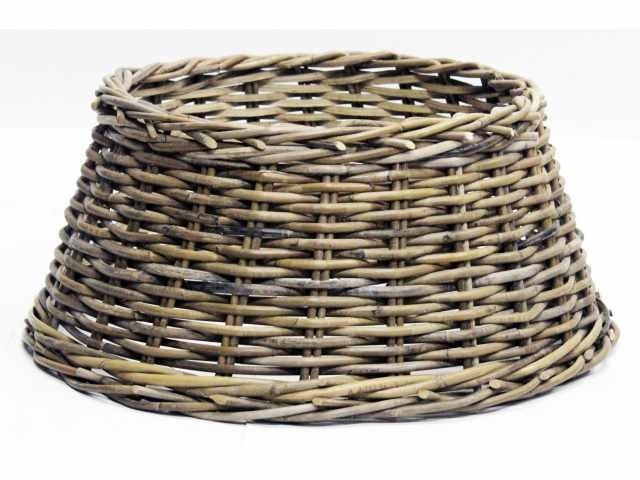 Christmas Tree Skirt Rattan Grey d70h26cm