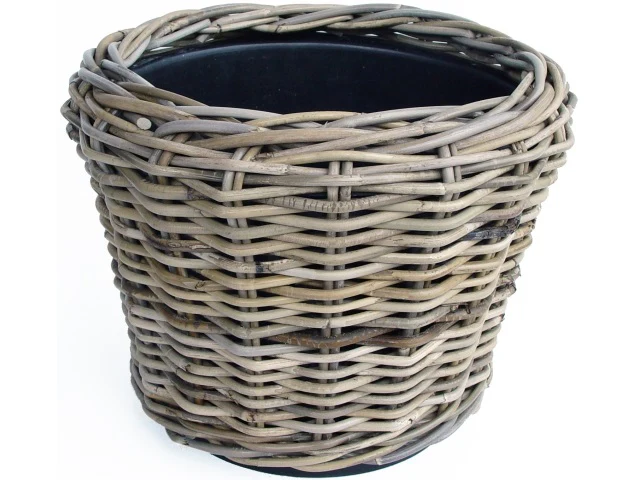 Drypot Rattan Grey d32h23cm