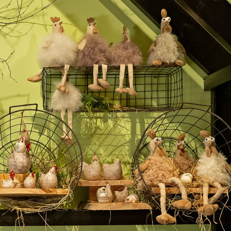 Edge stool chicken (W/H/D) 15x23/40x15cm - Image 2