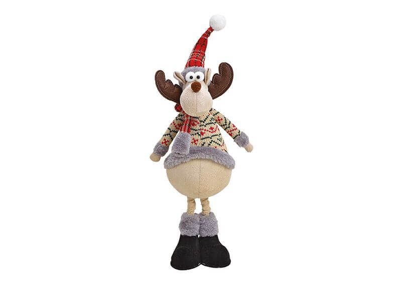 Elk textile beige 17x42x13cm