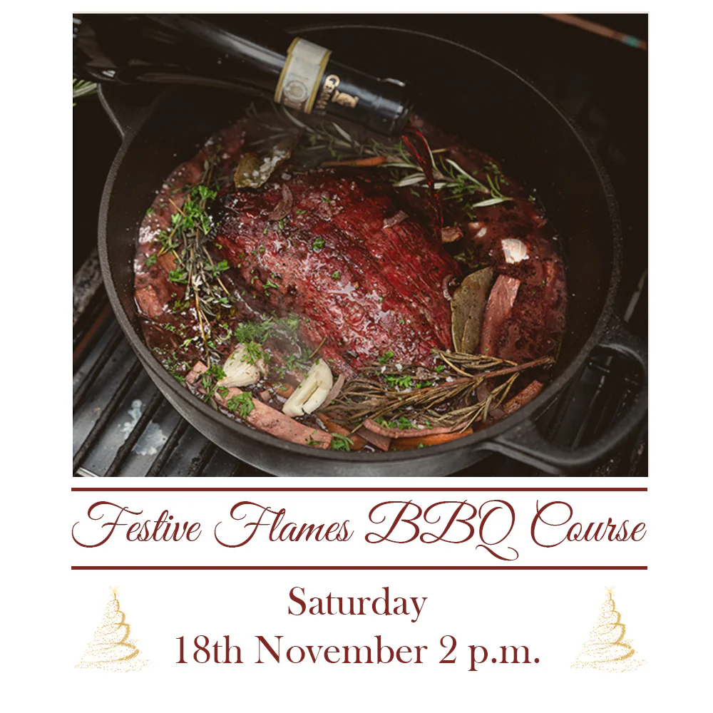 Festive Flames Christmas BBQ Course Sat 18th November 2023 2pm-5pm