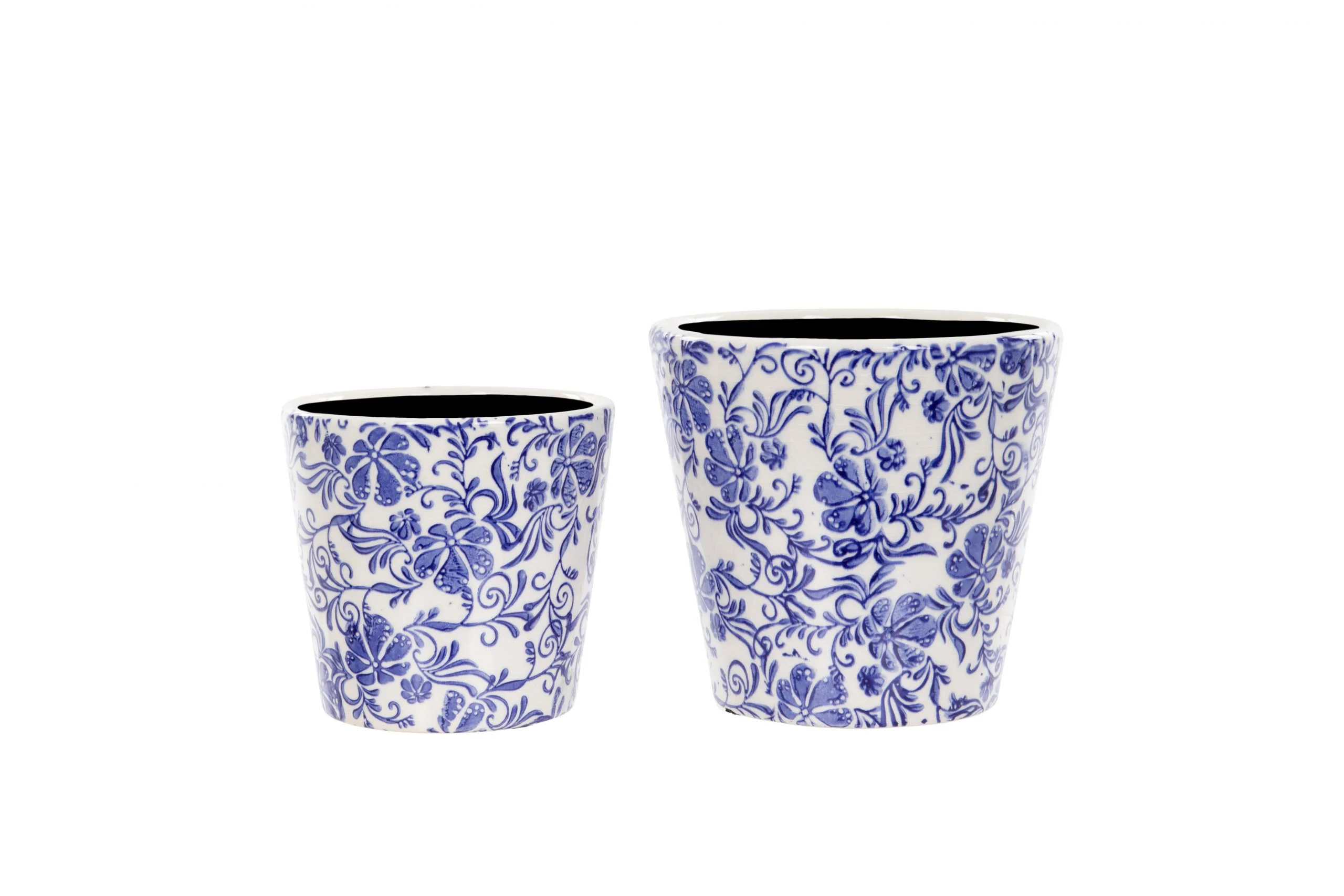 Floral Pot Blue S