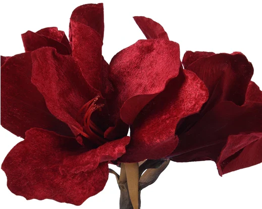 Flower on stem polyester amaryllis on stem red L.50.8cm x W.18cm x H.18cm - Image 2