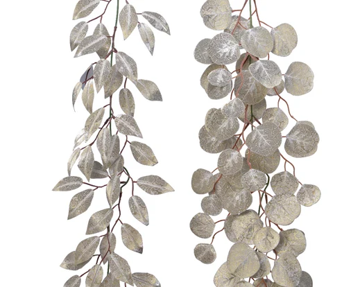 Garland Presentation type plastic champagne glitter