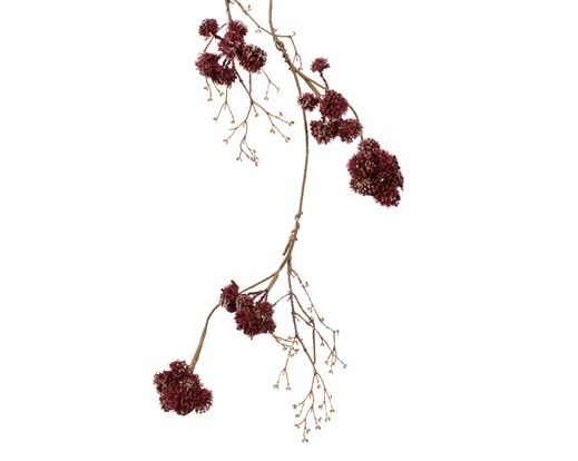 Garland  Presentation  type  plastic   - red glitters