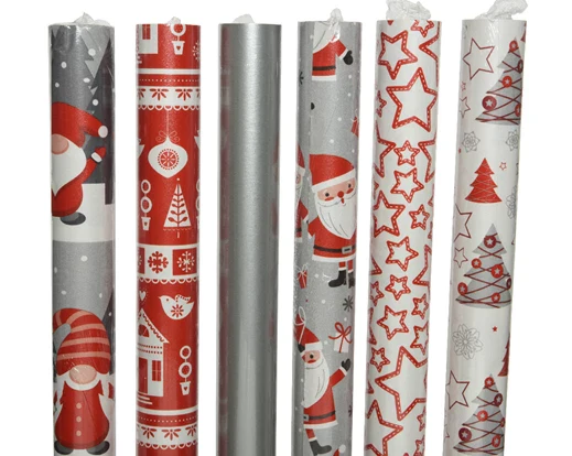 Giftwrapping paper house, santa, L200-W70-H0.01cm