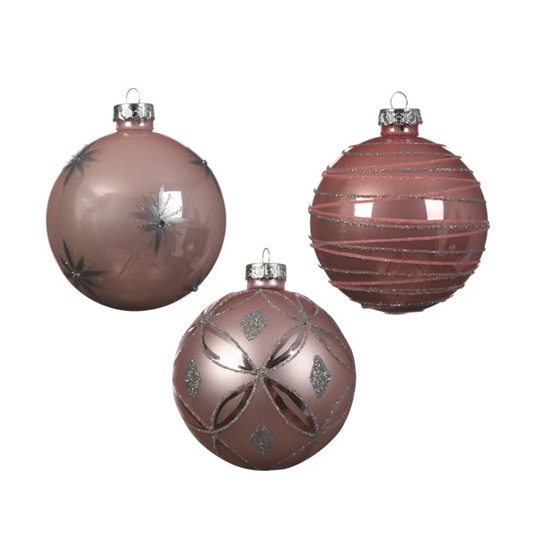 glass bauble decor mix 3ass