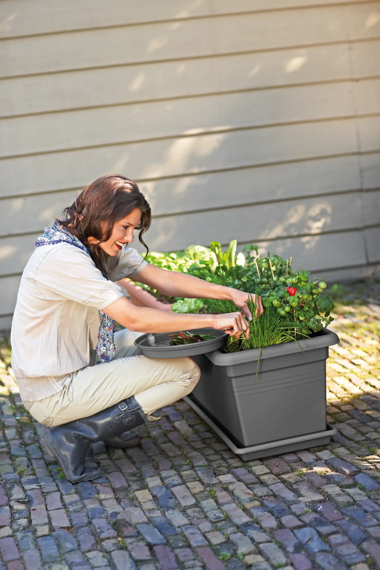 Green Basics Garden XXL Trough 60cm Living Black - Image 2