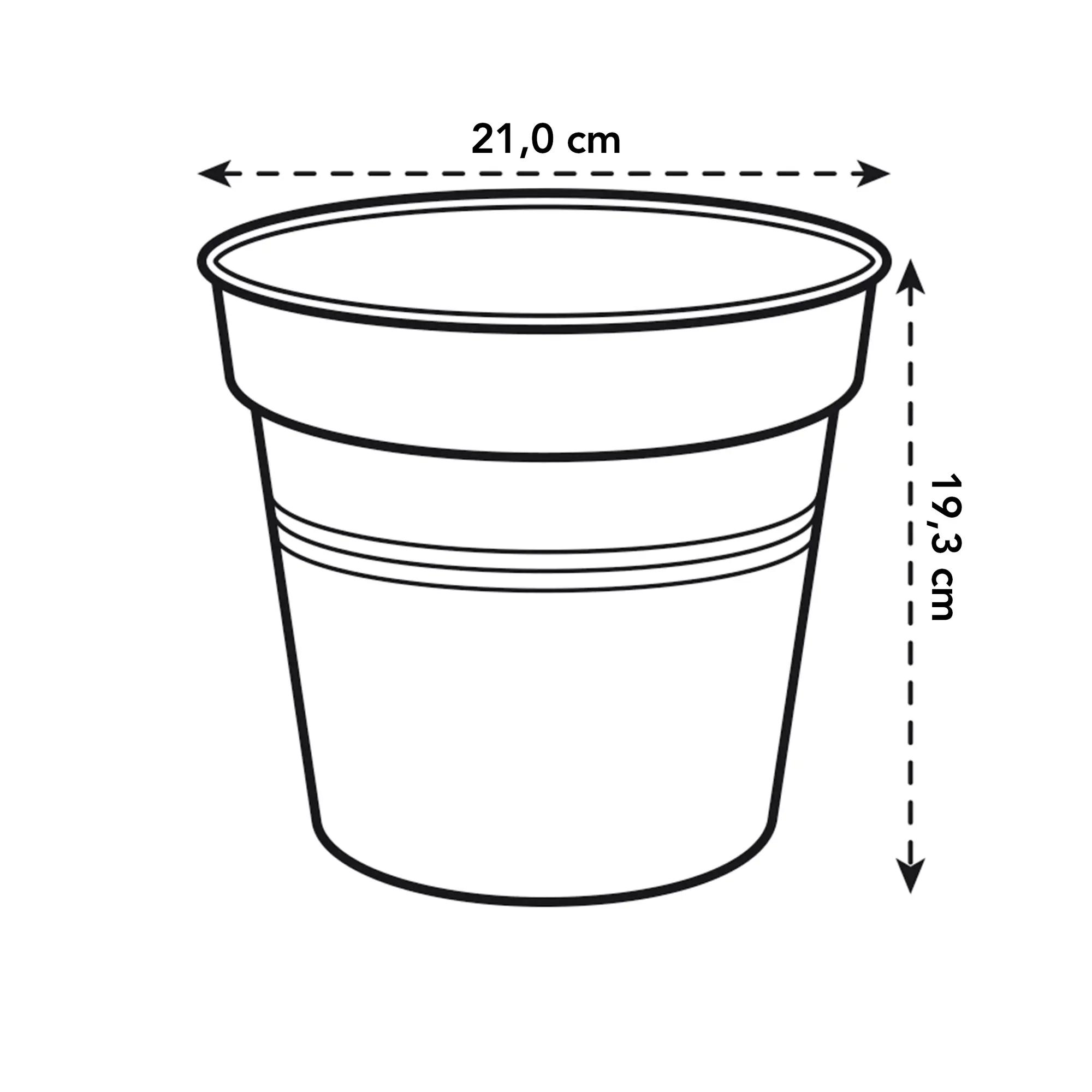 green basics growpot living black Ø21cm - Image 4