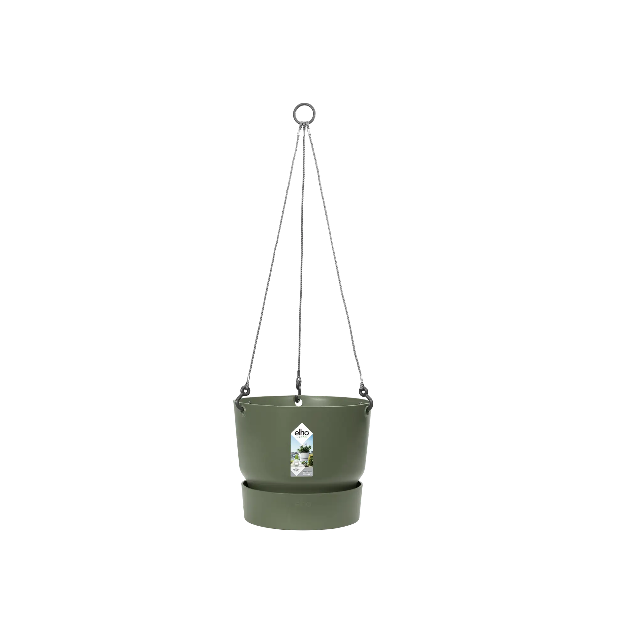greenville hanging basket 24cm Leaf Green - Image 2