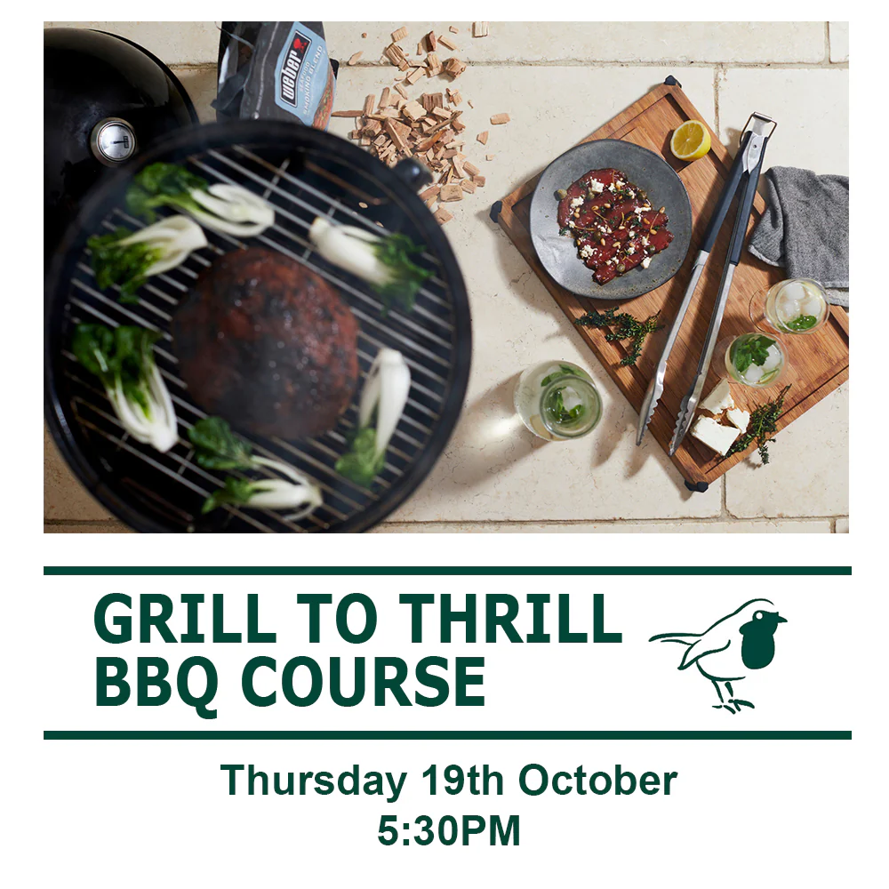 Grill to Thrill BBQ Course 19th October 2023 5:30PM