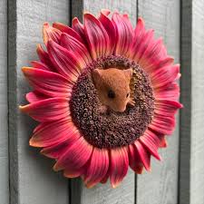 Hanging Harvest Mouse/Orange Sunflower F