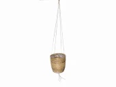 Hanging Pot Stripe Grey  Ø18 H16cm - Image 2