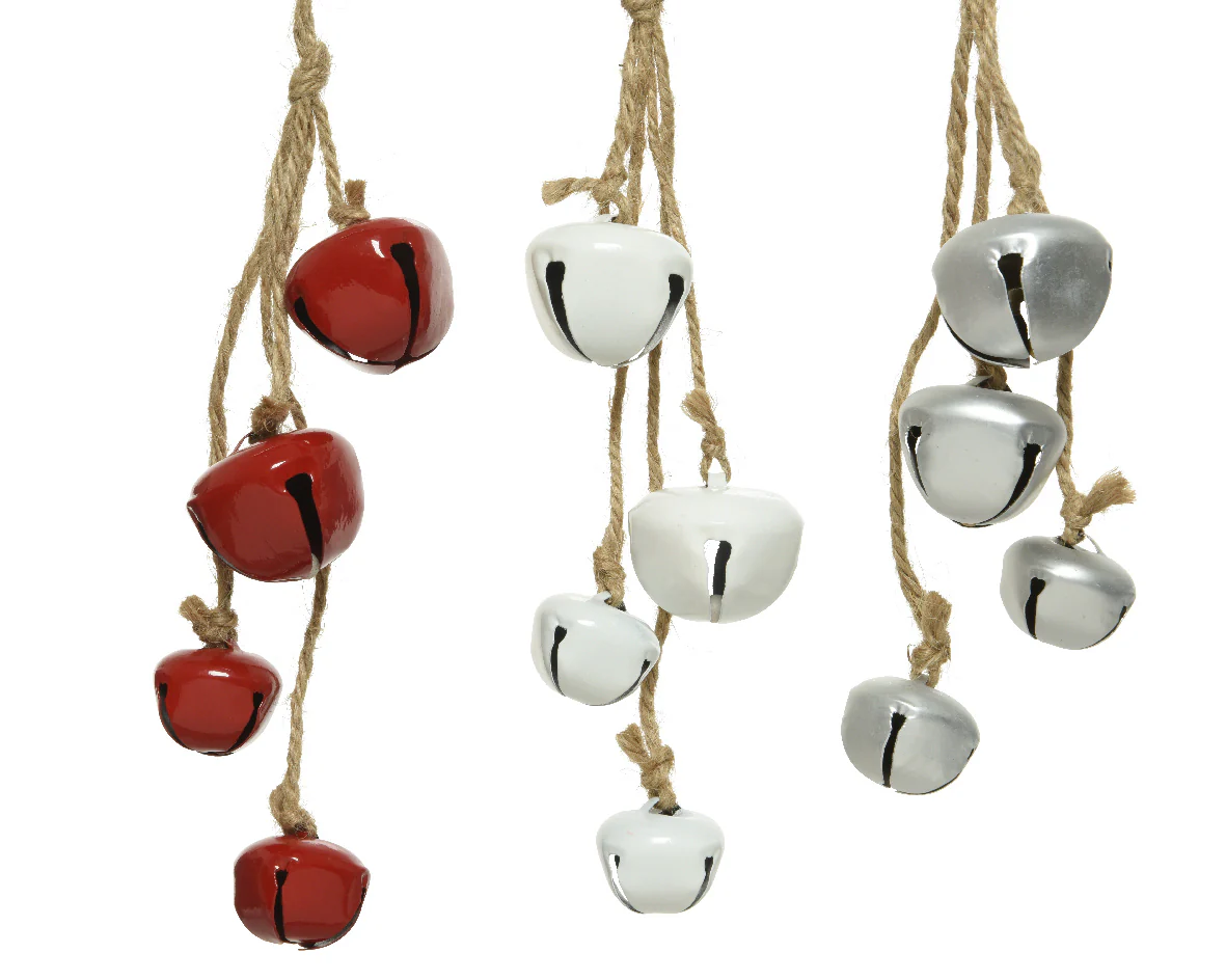 iron bell bundle 3col assdia3.5x24cm