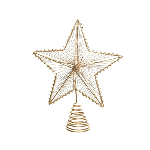 iron treetopper star gold