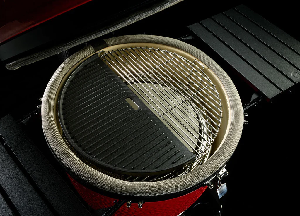 Kamado Joe Half Moon Cast Iron Reversible Griddle - Classic Joe - Image 3