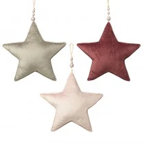 LARGE VELVET STARS MIX