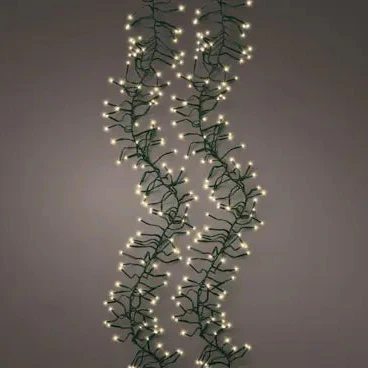 LED cluster lights gb 8 function twinkle effect outdoor green/soft gold L.1400cm - Image 3