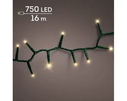 LED compact lights gb 8 function twinkle effect outdoor green/soft gold L.1600cm - Image 4