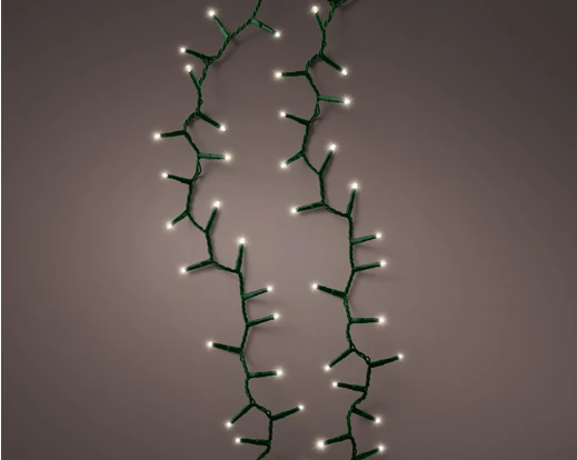 LED compact lights gb 8 function twinkle effect outdoor green/warm white L.1600cm - Image 2