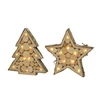LED figure mdf tree & star Warm White - Image 2