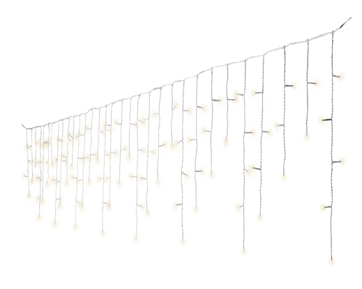 LED icicle lights 10 function  L1180cm Warm White - Image 2