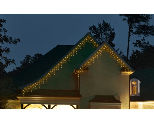 LED icicle lights 10 function  L1180cm Warm White - Image 4
