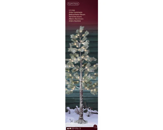 LED tree gb pvc snowy pine steady outdoor brown/warm white L.60cm x W.60cm x H.150cm - Image 2