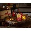 LED waving candle wax wave top BO indoor mix christmas red/warm white D.7.5cm x H.15cm - Image 3