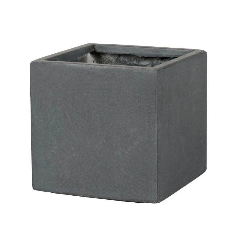 Liverpool Fibreclay Square 03G Dark Grey 22.5cm W22.5cm H22cm