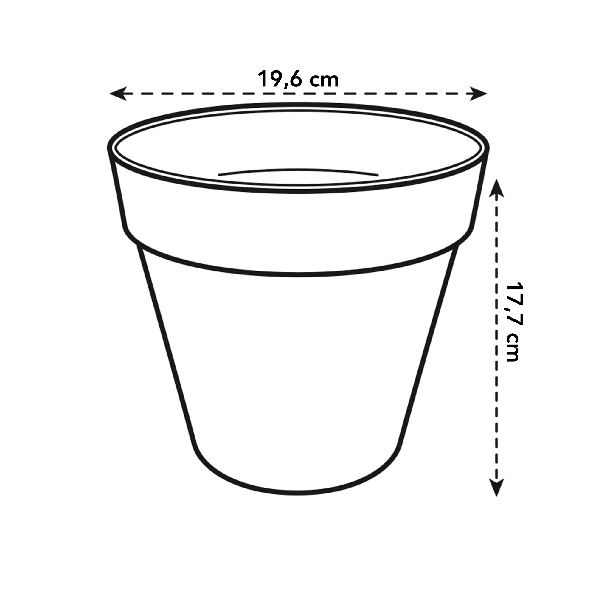 Loft Urban Round Pot Ø20cm Anthracite - Image 6