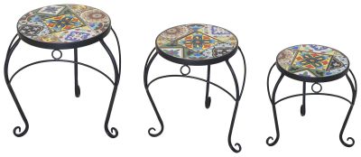 Malaga Planttable Black Ø26 H33