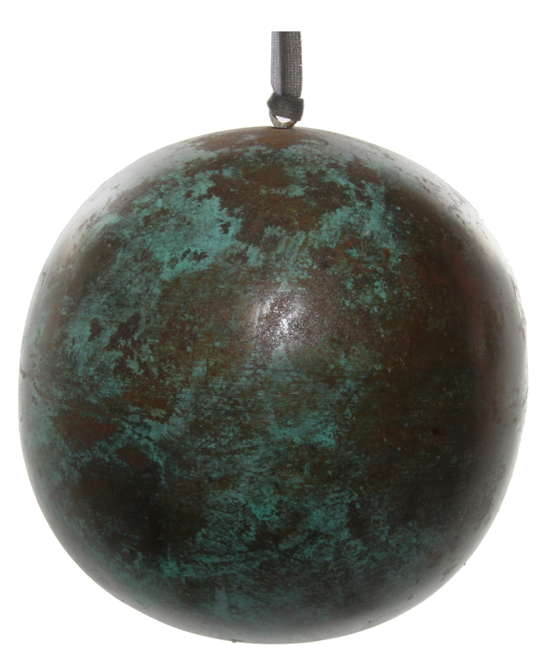 Metal ball tarnished green 8cm