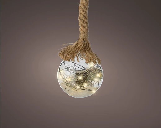 Micro LED ball steady BO indoor transparent/warm white D.10cm - Image 3
